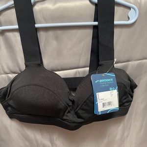 New Black Brooks Moving Comfort Sports Braw